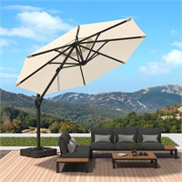 MEVBC 11 FT Cantilever Outdoor Patio Umbrella Lar