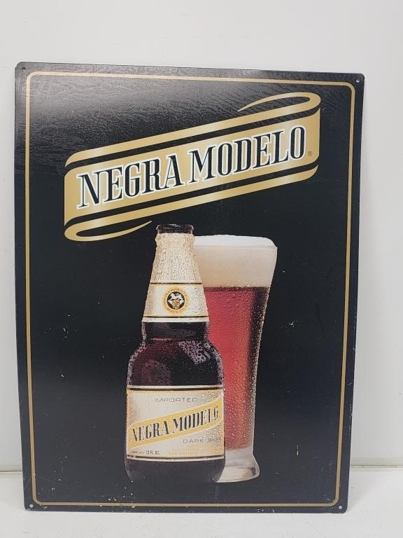 Negra Modelo Beer Advertising Sign