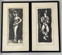 Arbit Blatas "Zizi and the Mime" Lithographs