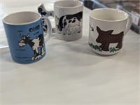Cow coffee cups lot farm