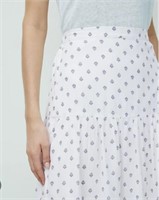 THE WHITE COMPANY Printed Tiered Skirt- 8