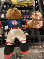 RED SOX LOT / COASTERS, STUFFED ANIMAL AND MORE