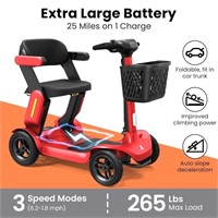 Glashow Foldable Mobility Scooter - Electric Scoot