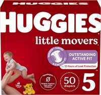 Huggies Little Movers Size 5 Diapers  50 Count