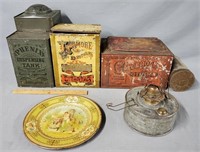 Country Store Tins Advertising Lot