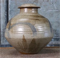 A Large Mid Century Modern Studio Pottery Covered