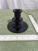 Vintage, amethyst, black candlestick holder