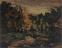Paul Cezanne lithograph "Paysage a Aix"