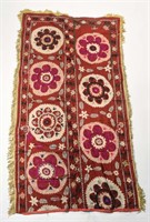 EMBROIDERED SILK SUZANI WALL HANGING