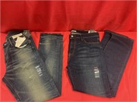 Lot of 2- New A&F Men’s Jeans, 34x32