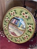 Paint Decorated Framed Mirror