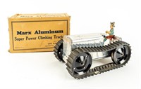 Vintage Marx Aluminum Climbing Tractor Toy