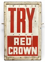 Vintage DST Red Crown Gasoline Sign