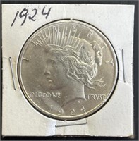 1924 Peace US Silver Dollar