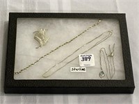 Group of Ladies Sterling Silver Jewelry Including