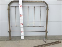 Antique iron bed frame.