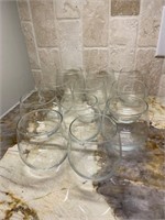 Group of Clear Wine Glasses - 11 Total