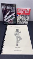 Fencing, knife throwing & baseball book lot