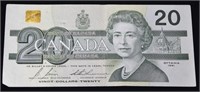 1991 CAD $20 Banknote - With BPN