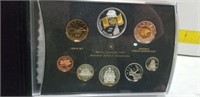 2005 Proof Set With Gold Plated Canada Flag
