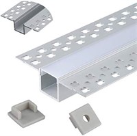 Plaster-in Trimless LED Aluminum Channel  6pk
