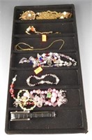 Lot # 4110 - Lot of costume jewelry to also