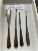 4 piece of English Hallmark Handles