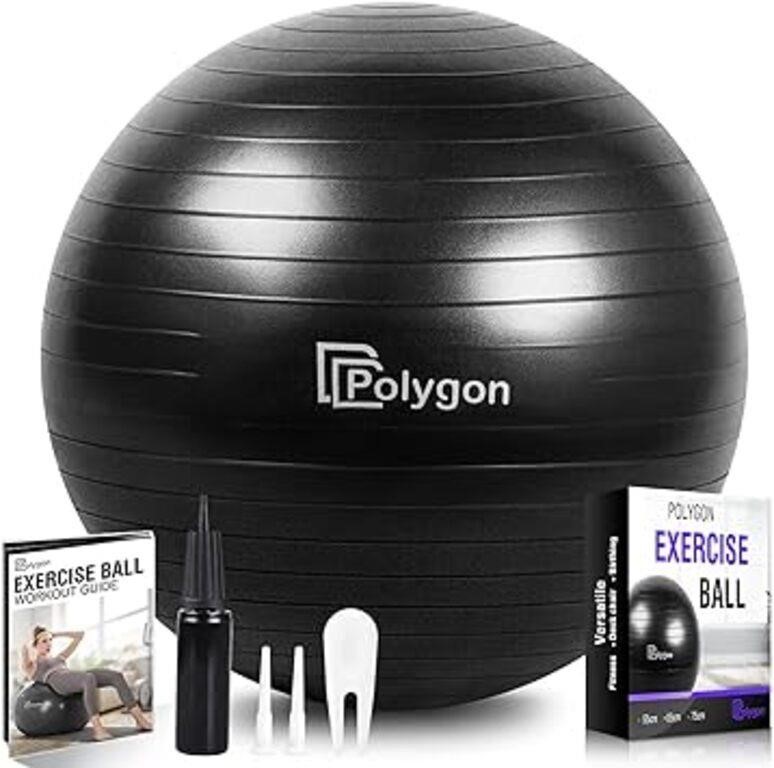 Polygon Exercise Ball With Workout Guid
