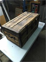 Vintage trunk 28 x15 by 13 1/2
