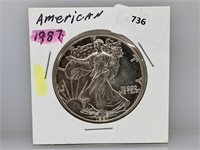 1987 1oz .999 Silver Eagle $1 Dollar