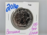 2016 1oz .999 Silver Britannia 2 Pounds