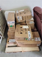 Office pallet. (unopned and opened boxes)