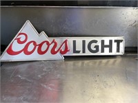 Coors Light Metal Sign