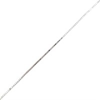 Classic Box Link Chain Necklace Sterling Silver