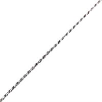 24" Rope Link Chain Necklace Sterling Silver