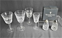 Waterford Claret Wine Crystal Glasses & Shakers