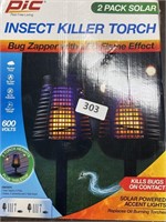 Pic Solar insect killer torch 2 pack $80 RETAIL