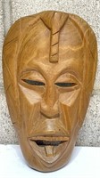 Vintage Wood Mask Wall Art