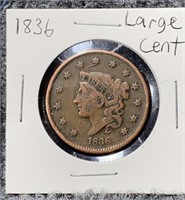 1836 US Large Cent Coin