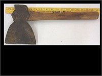 MAKER SIGNED HEWING AXE