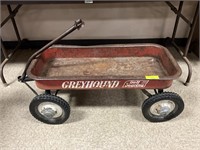 Greyhound ball bearing little red wagon