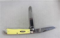 Case yellow smooth trapper w/ box