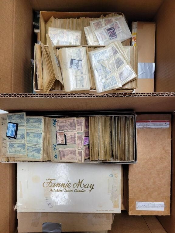 US Stamps 20th Century Used Dealer Stock, sorted b