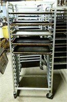 Metal rolling rack