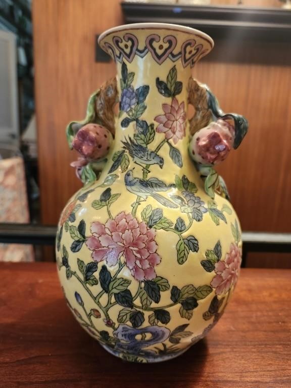 Vintage Ceramic Floral Flower Vase