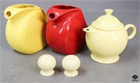 Fiesta Pitchers, Teapot S & P Shakers / 5 pc