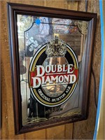 Double Diamond Burton Ale Mirrored Bar Sign