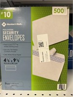 MM securitry envelopes 500ct