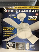 Socket fan lighgt