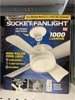 Socket fan light